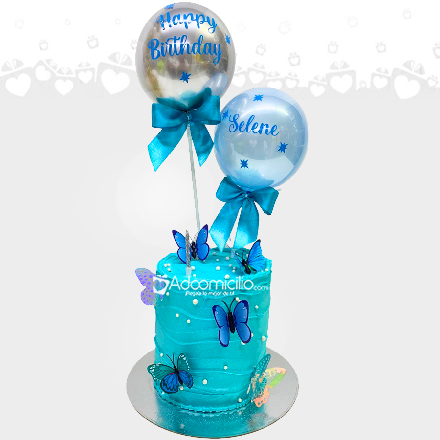 Torta De Cumpleaños Para Mujer Con Mariposas A Domicilio En Cali Pedido Con 2 Días De Anticipación