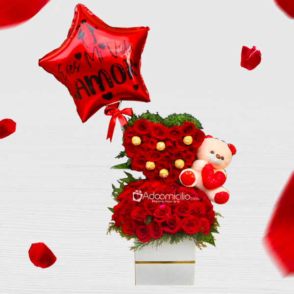 Rosas Con Peluche Para Amor Y Amistad A Domicilio En Cali 
