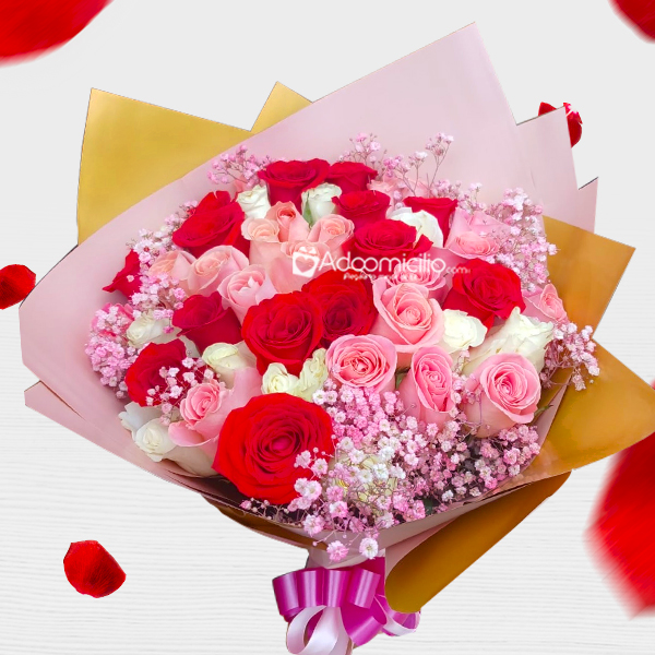 Bouquet De Rosas Para Amor Y Amistad A Domicilio En Cali