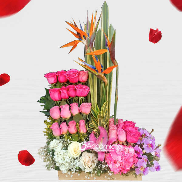 Arreglo Floral Con Rosas Para Amor Y Amistad A Domicilio En Cali