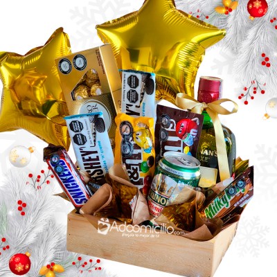 Ancheta Con Licor Para Navidad A Domicilio En Bogotá Pedido Con Un Día De Anticipación 