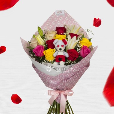 Bouquet Mixto Para San Valentín A Domicilio En Bucaramanga Pedido Con Un Día De Anticipación